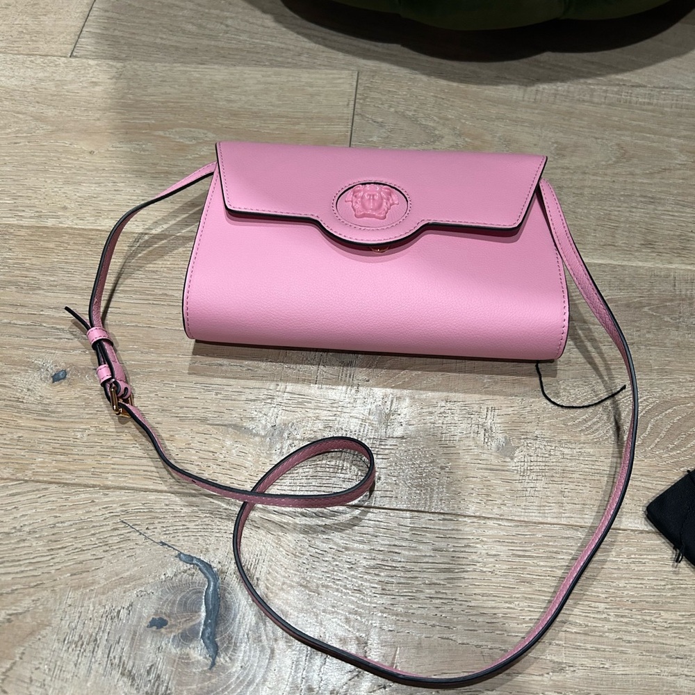 Versace Pink Leather Handbag Authentic 100% - Picture 4 of 6